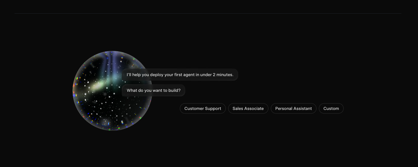 Voice Agent Builder: Create Your Own Voice Agent in Under 2 Minutes | SpaceXAI captured website design