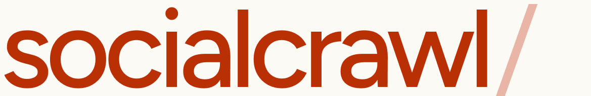 Social Media Scraper API: 48 Platforms | SocialCrawl captured website design