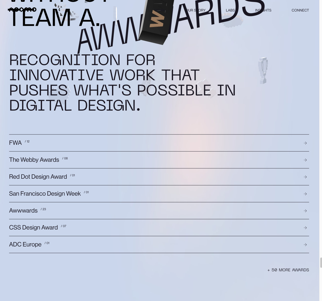 Digital Storytelling & 3D Website Design Agency | Noomo captured website design