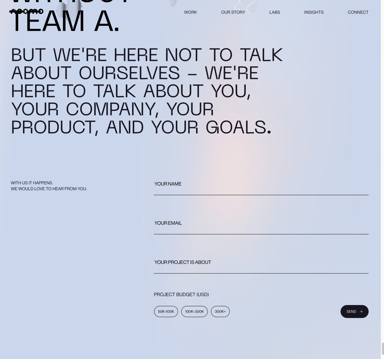Digital Storytelling & 3D Website Design Agency | Noomo captured website design