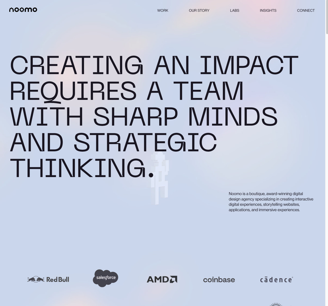 Noomo Agency | Digital creative agency captured website design