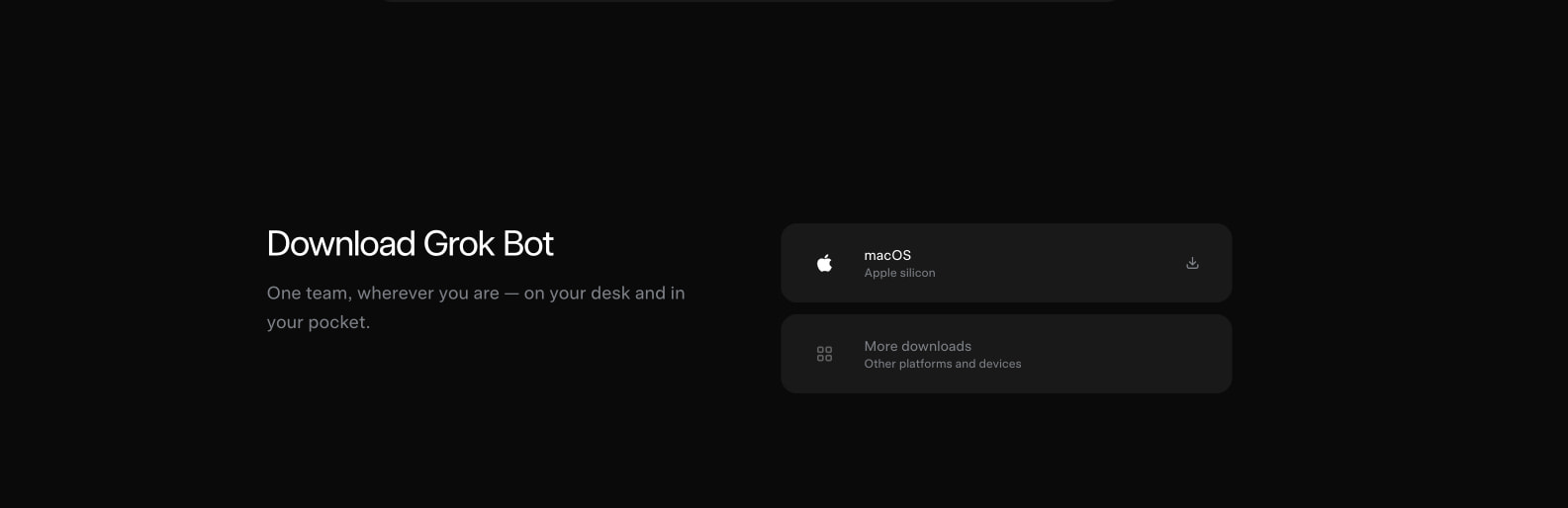 Grok Bot: A new kind of colleague captured website design