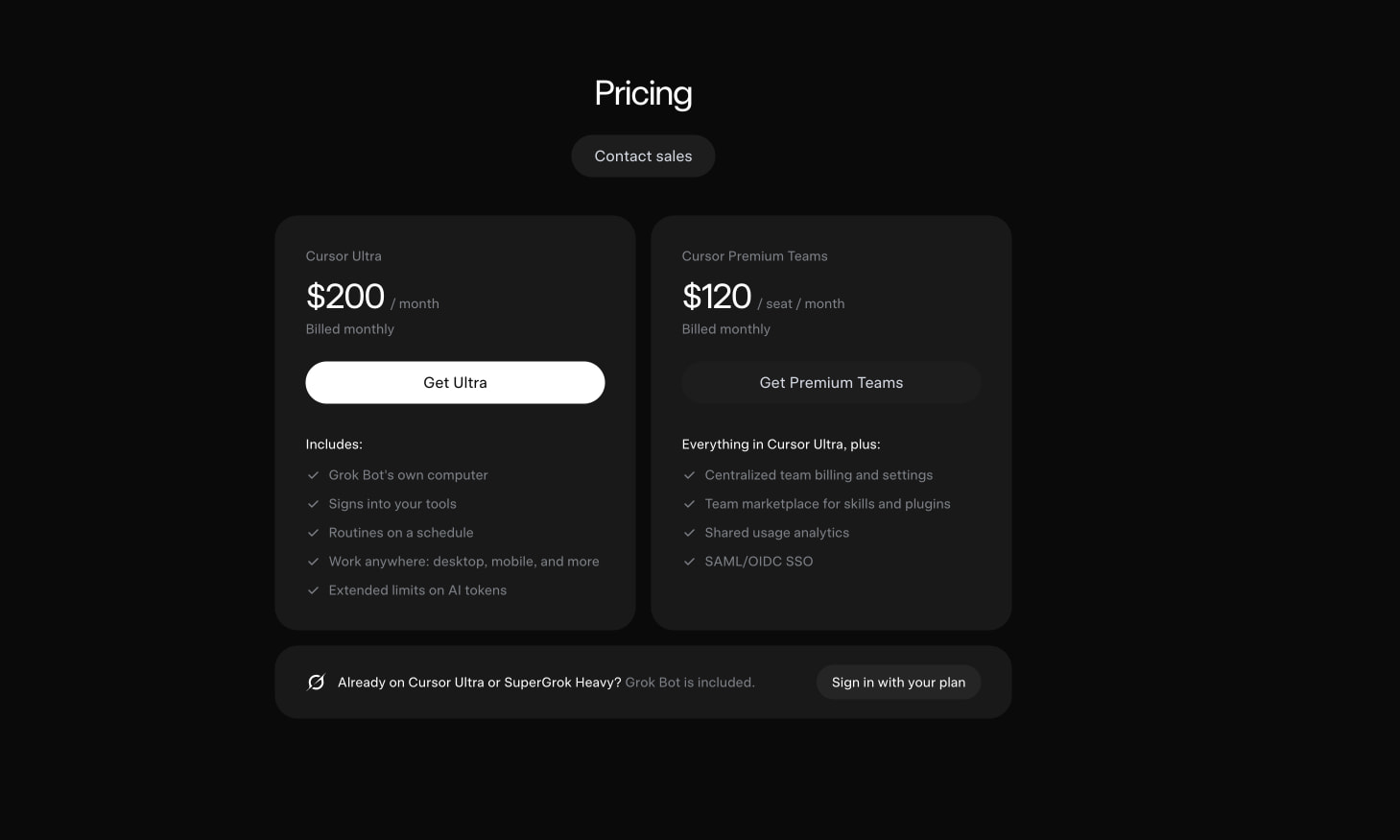 Grok Bot: A new kind of colleague captured website design