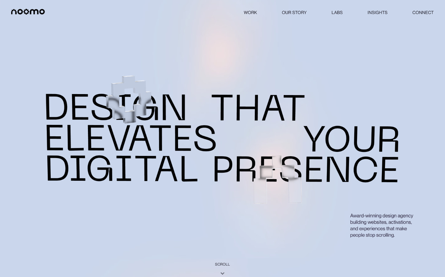Digital Storytelling & 3D Website Design Agency | Noomo captured website design