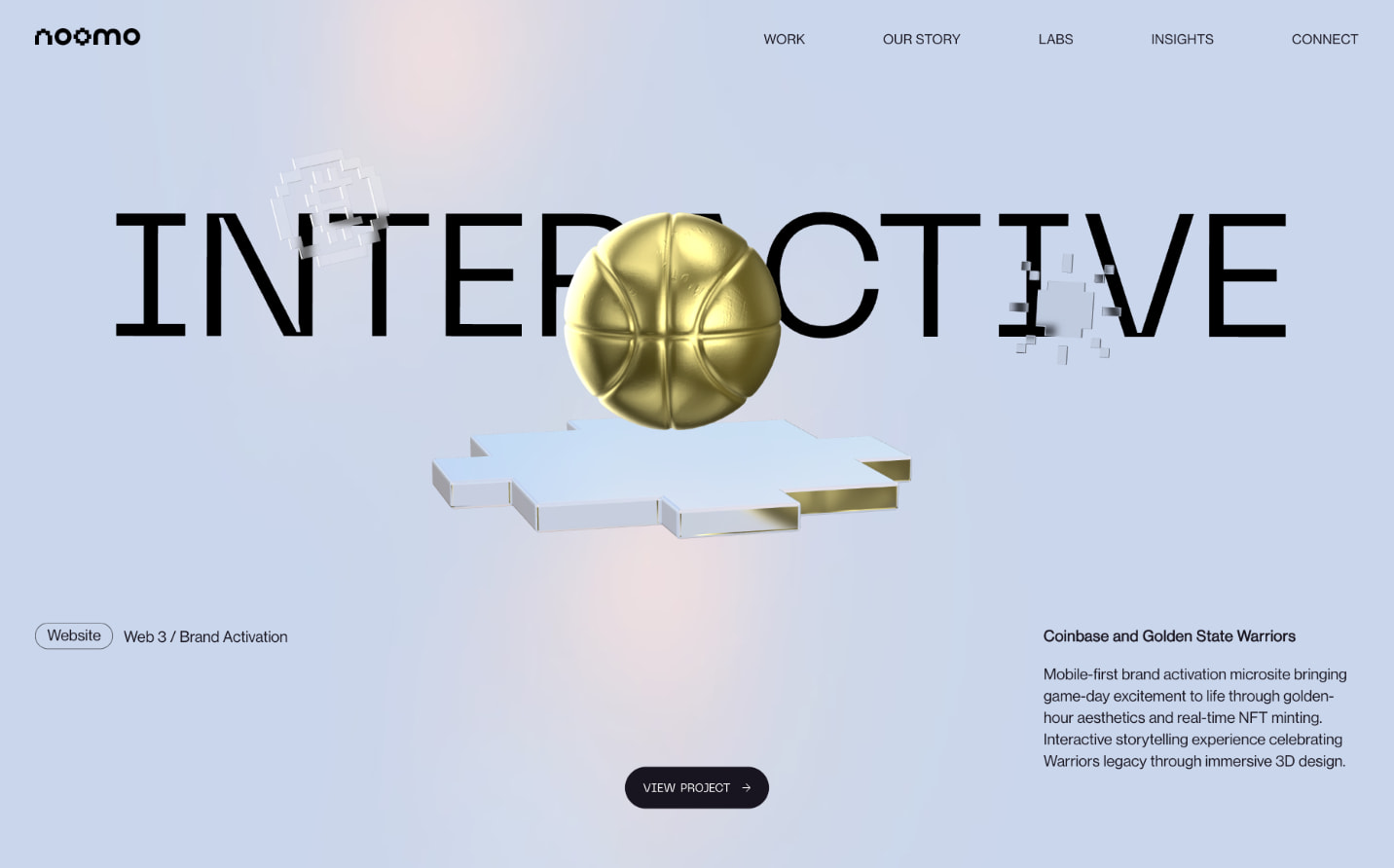 Digital Storytelling & 3D Website Design Agency | Noomo captured website design