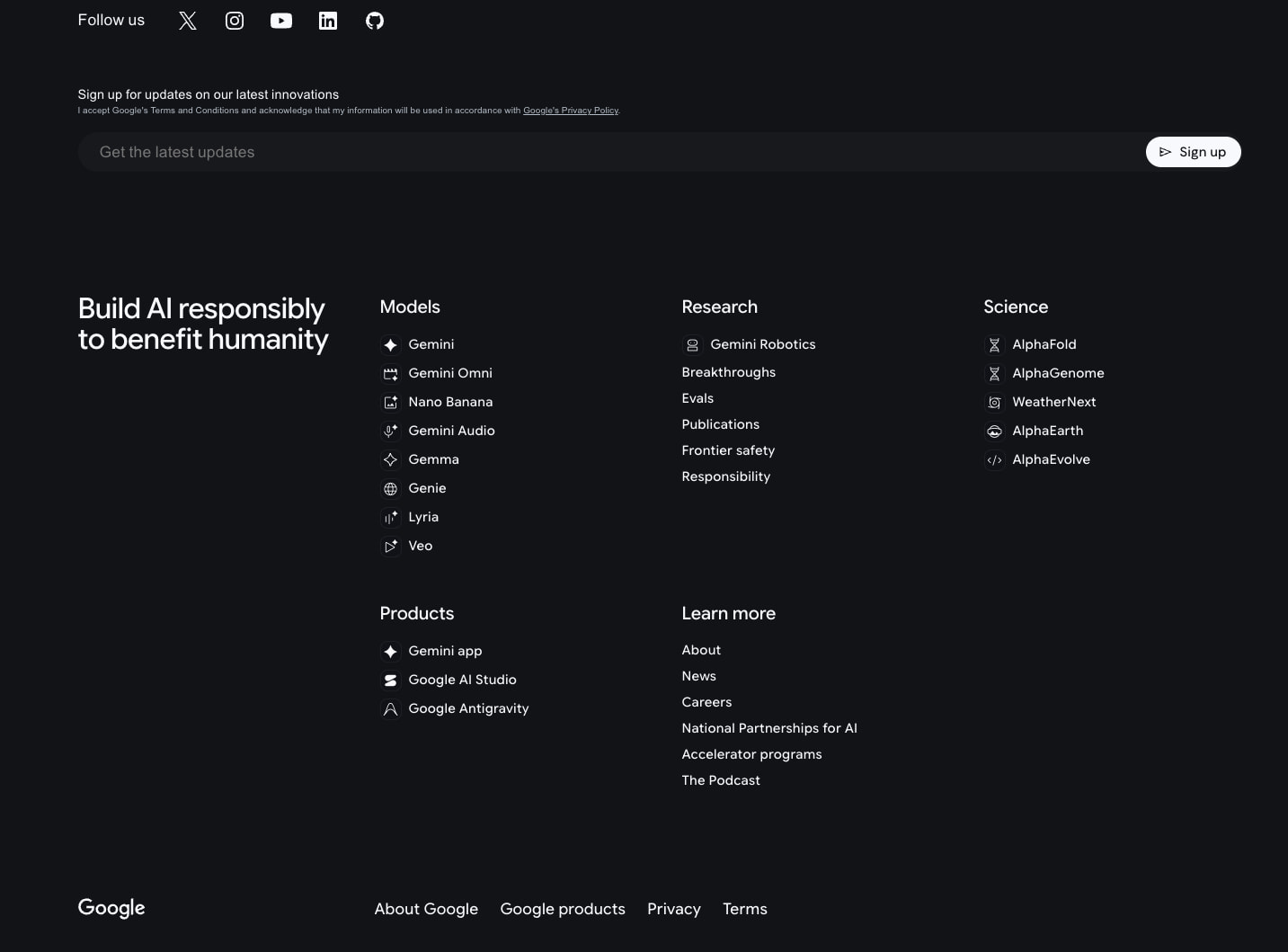 Captured design matching deepmind.google captured website design
