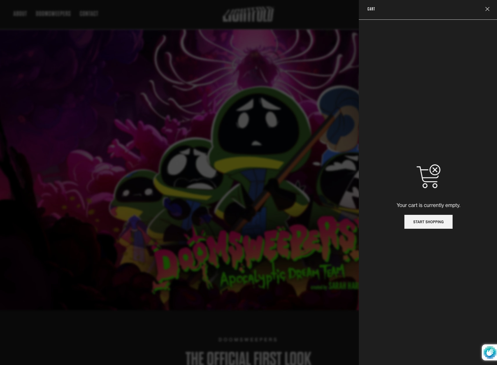 Doomsweepers – Lightfold captured website design