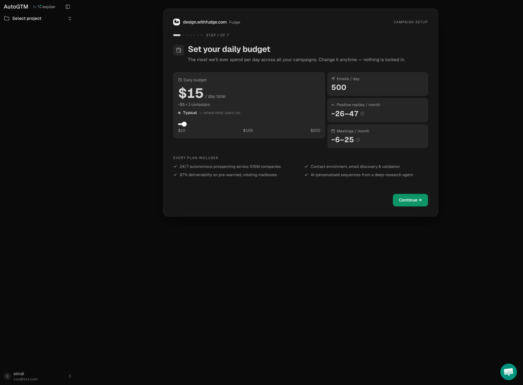 Explee captured website design