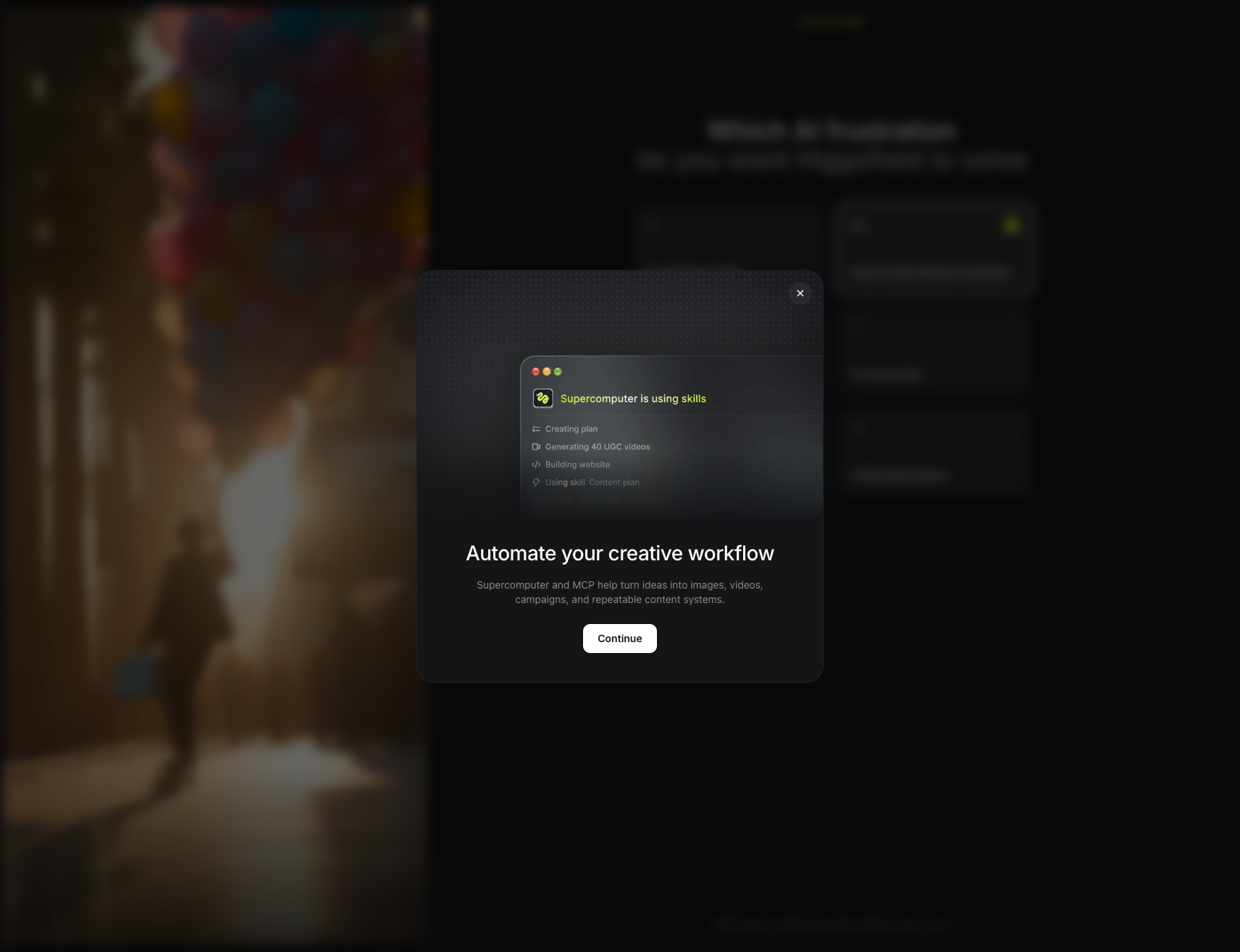 Quiz • Higgsfield captured website design