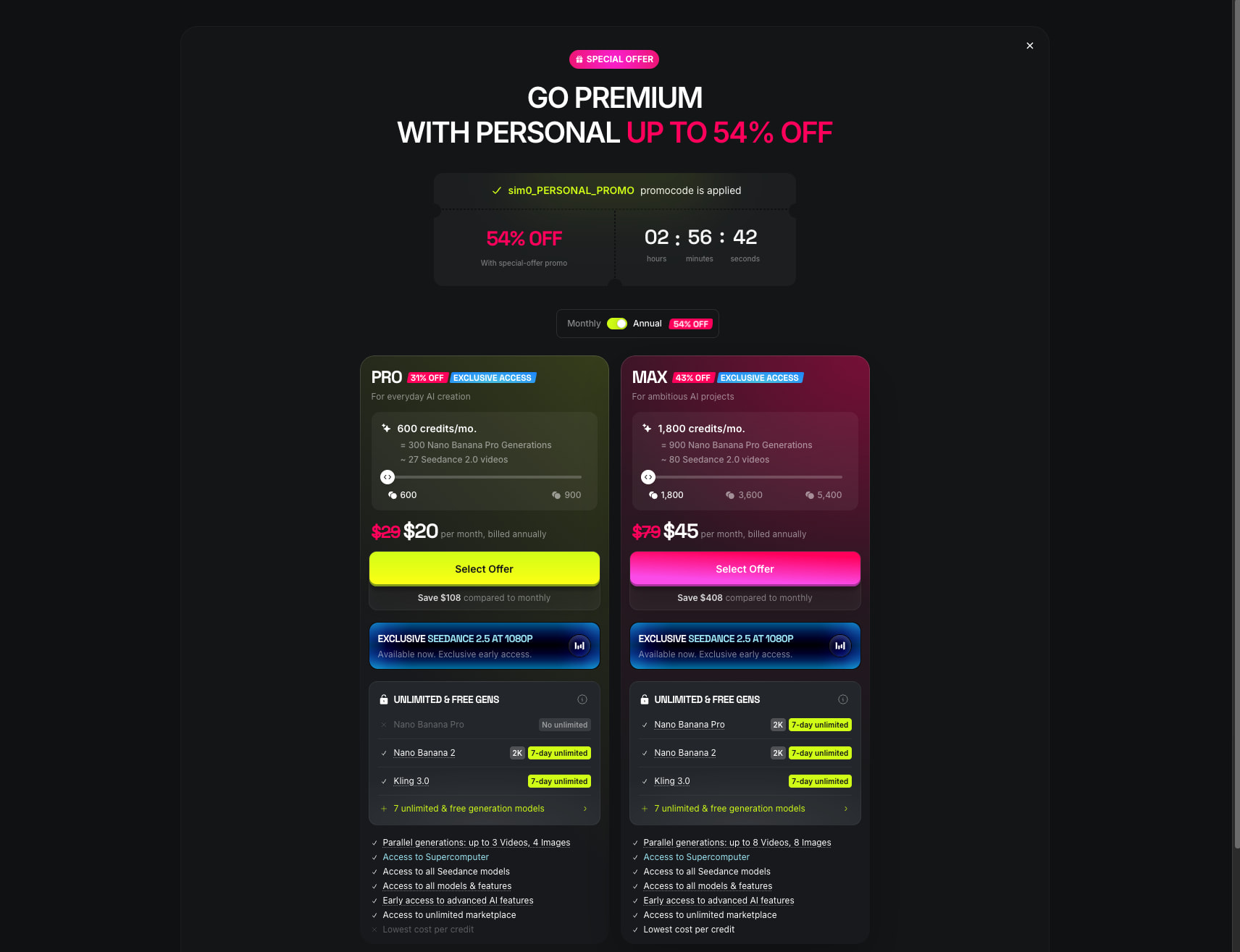 Quiz • Higgsfield captured website design
