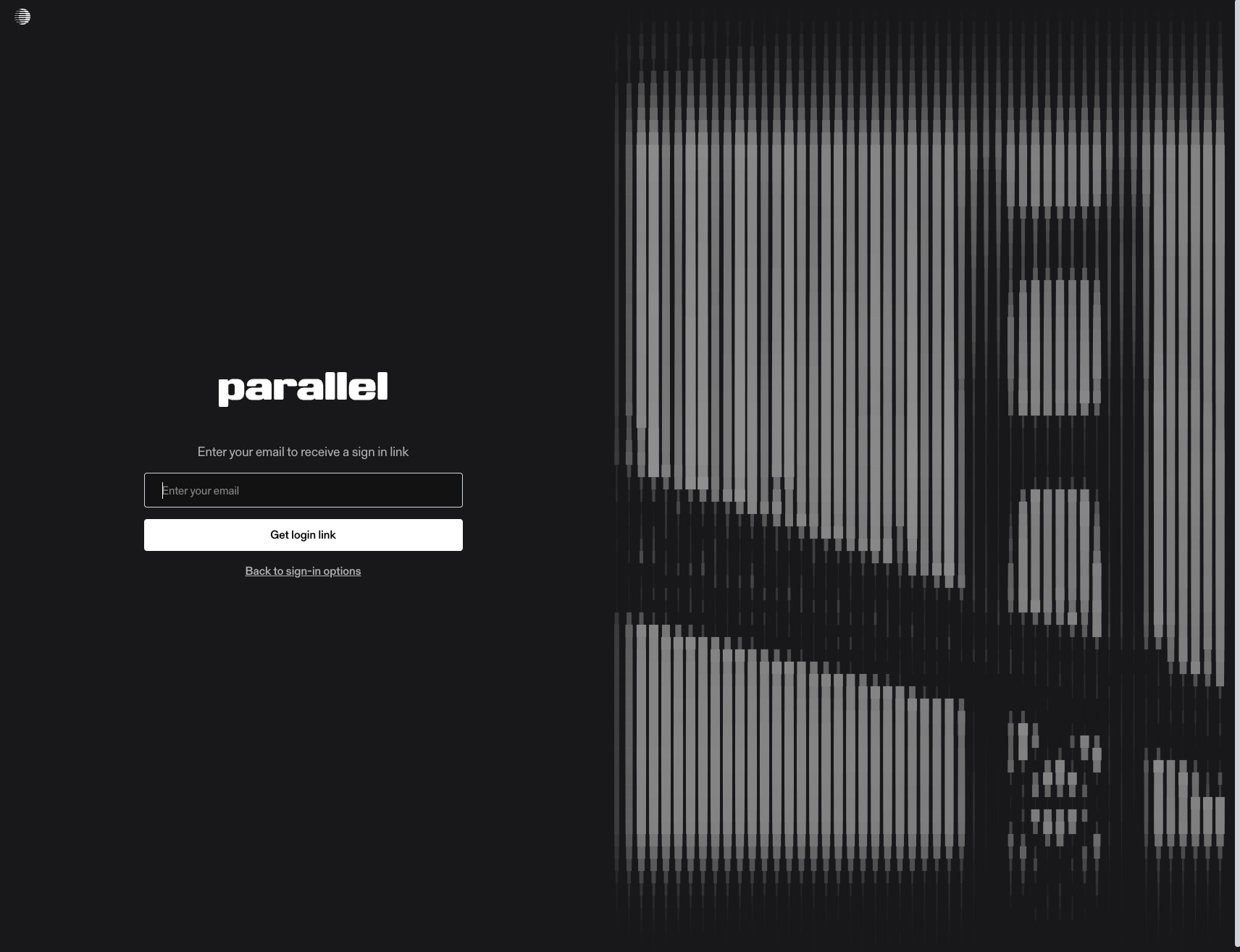 Sign In - Parallel captured website design