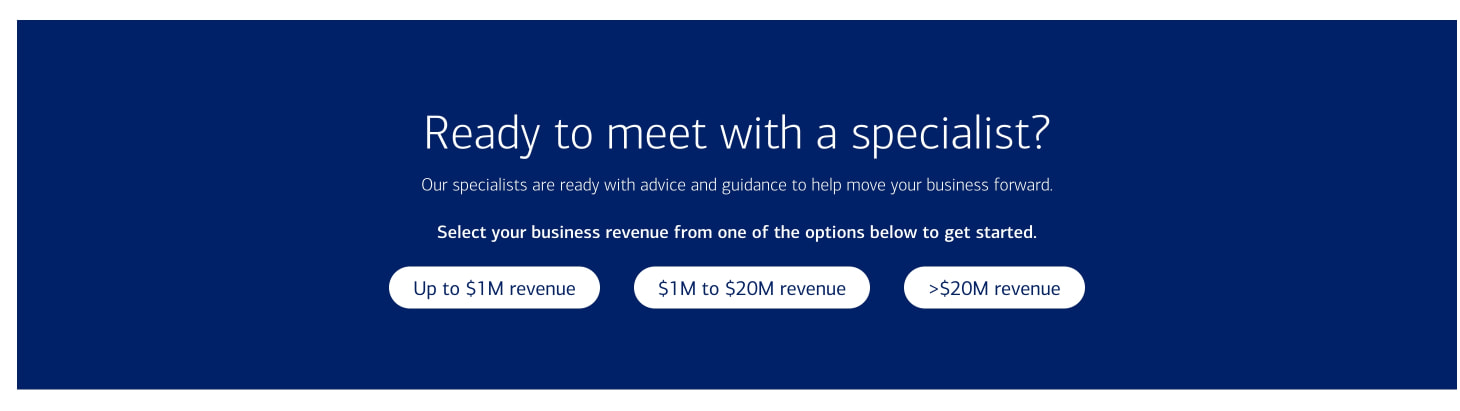 Business Banking, Credit Cards & Loans - Bank of America captured website design