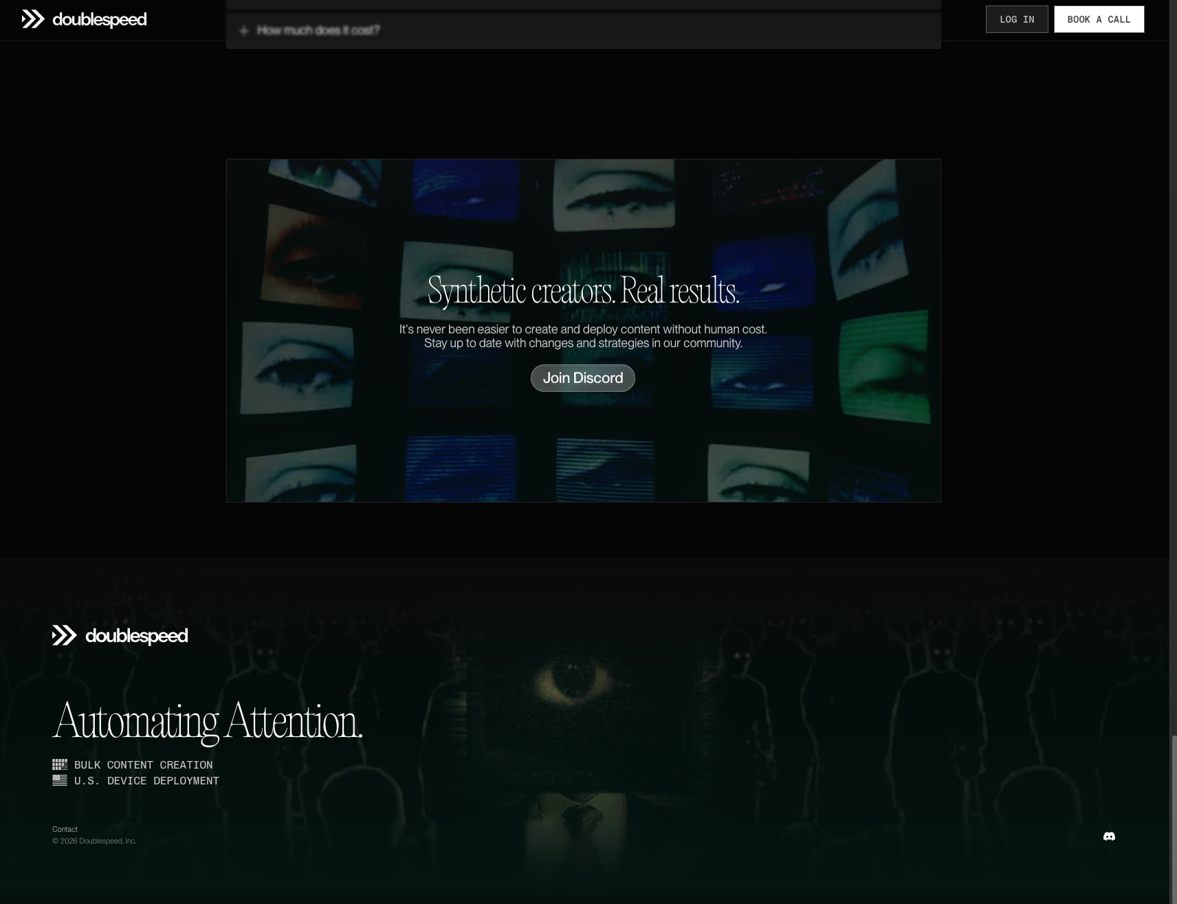 Doublespeed | Managed Content Operations captured website design
