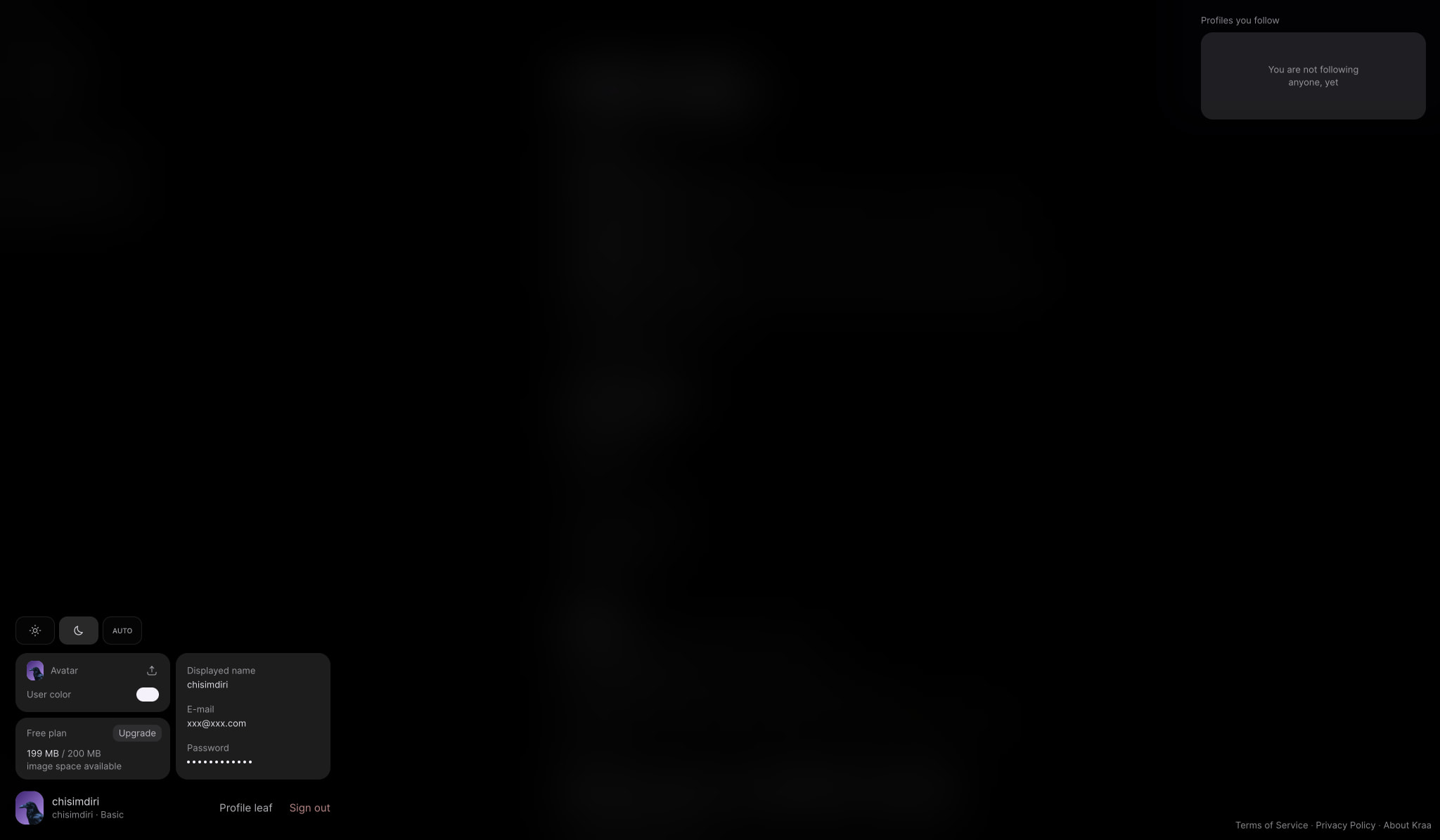 Kraa.io captured website design
