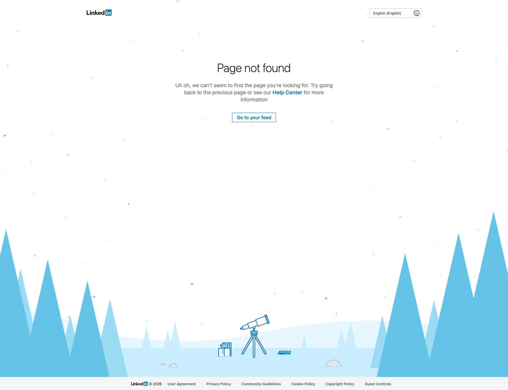 LinkedIn captured website design