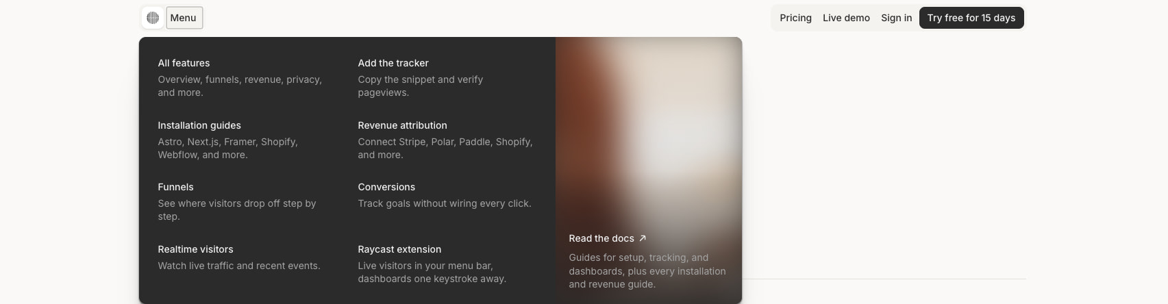 Kobbe features: everything included, on every plan captured website design