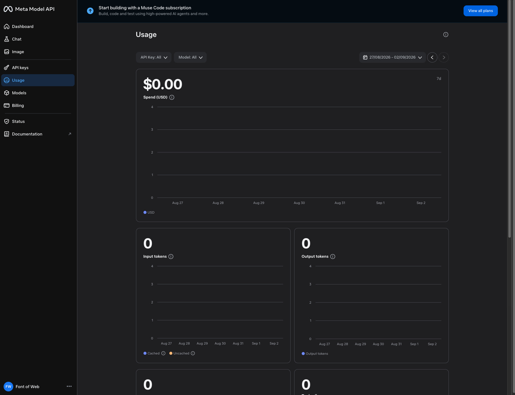 Model API captured website design