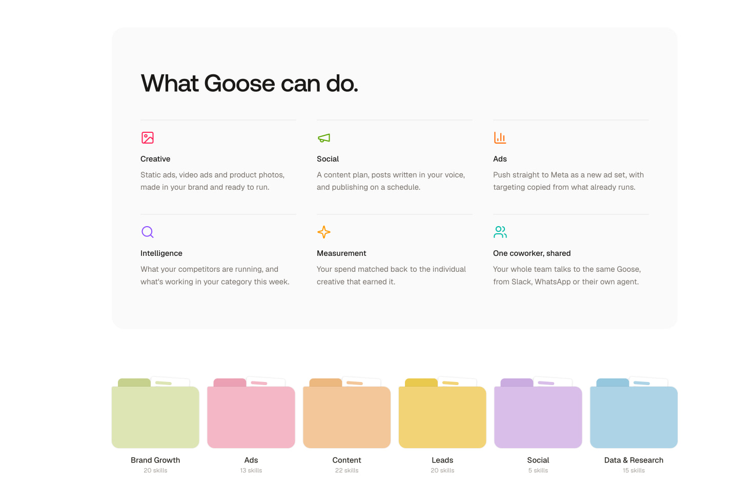 Gooseworks | Self-improving AI growth team for consumer brands captured website design