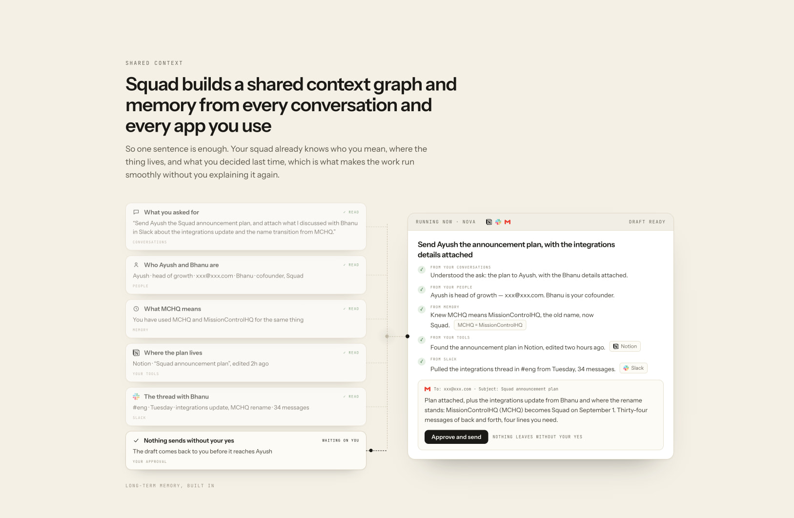 AI Teammates To Do Your Work | Squad captured website design