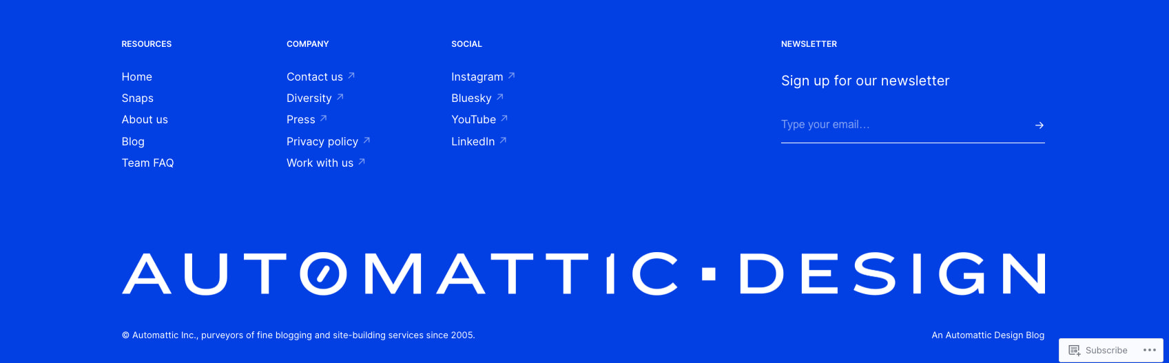 Automattic Design – Designing a better web captured website design
