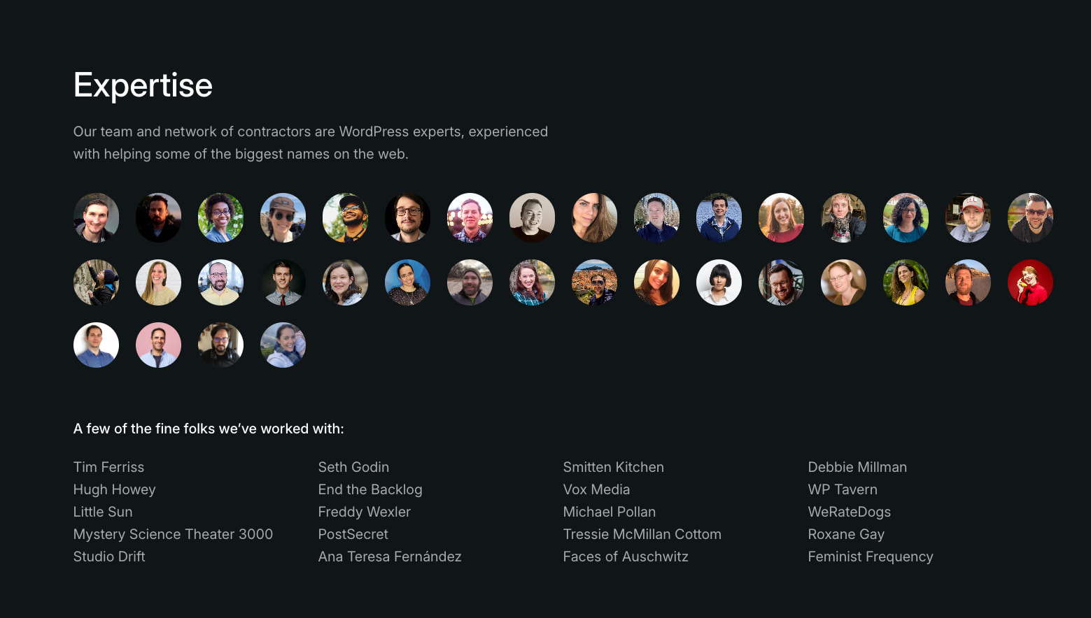 Automattic Special Projects – Showcasing the best of WordPress captured website design