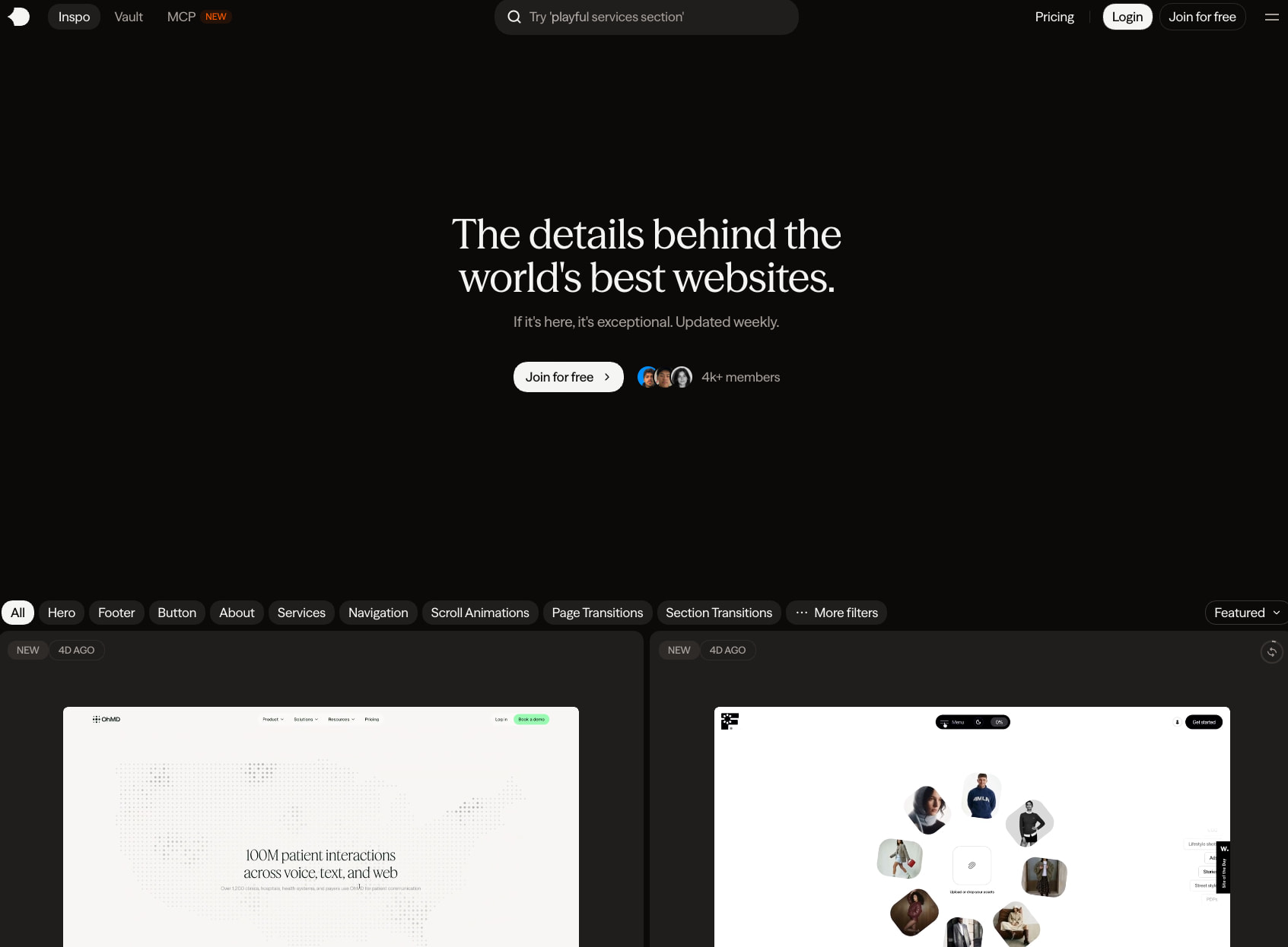 Best Web Design Inspiration | Details.so captured website design