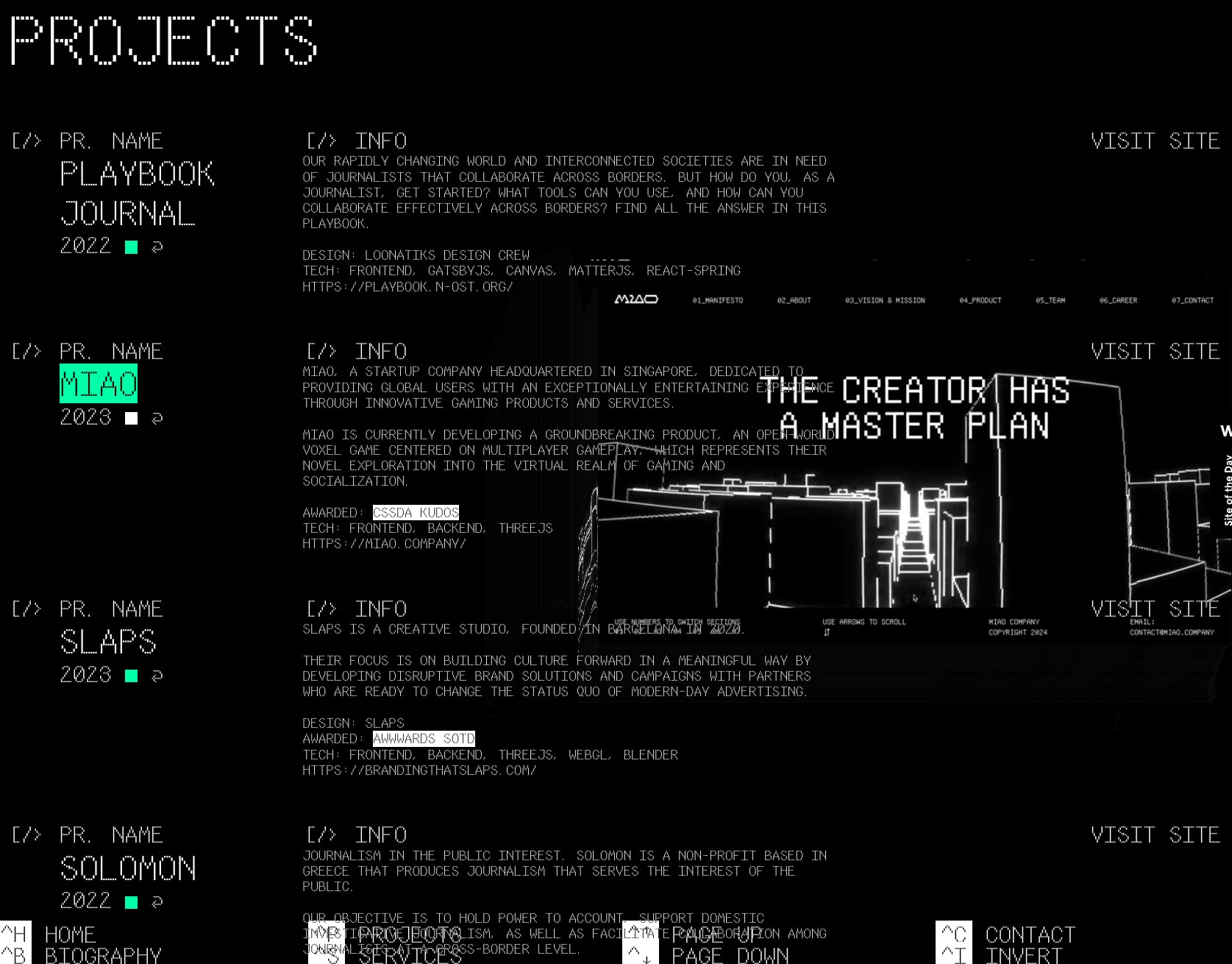 Yannick Gregoire captured website design
