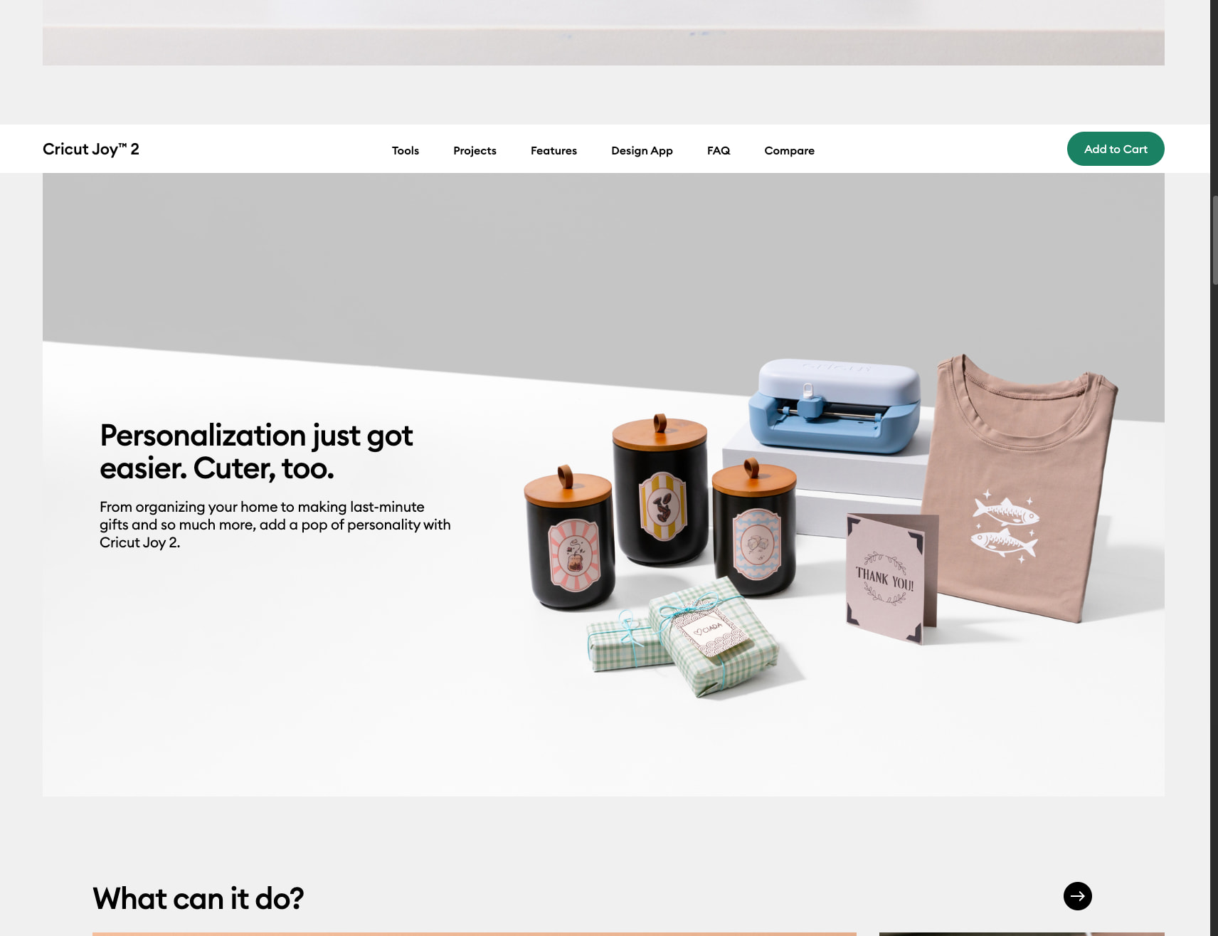 Cricut Joy™ 2 Ultimate Plus Bundle + Cricut Access™ Subscription | Cricut Shop captured website design
