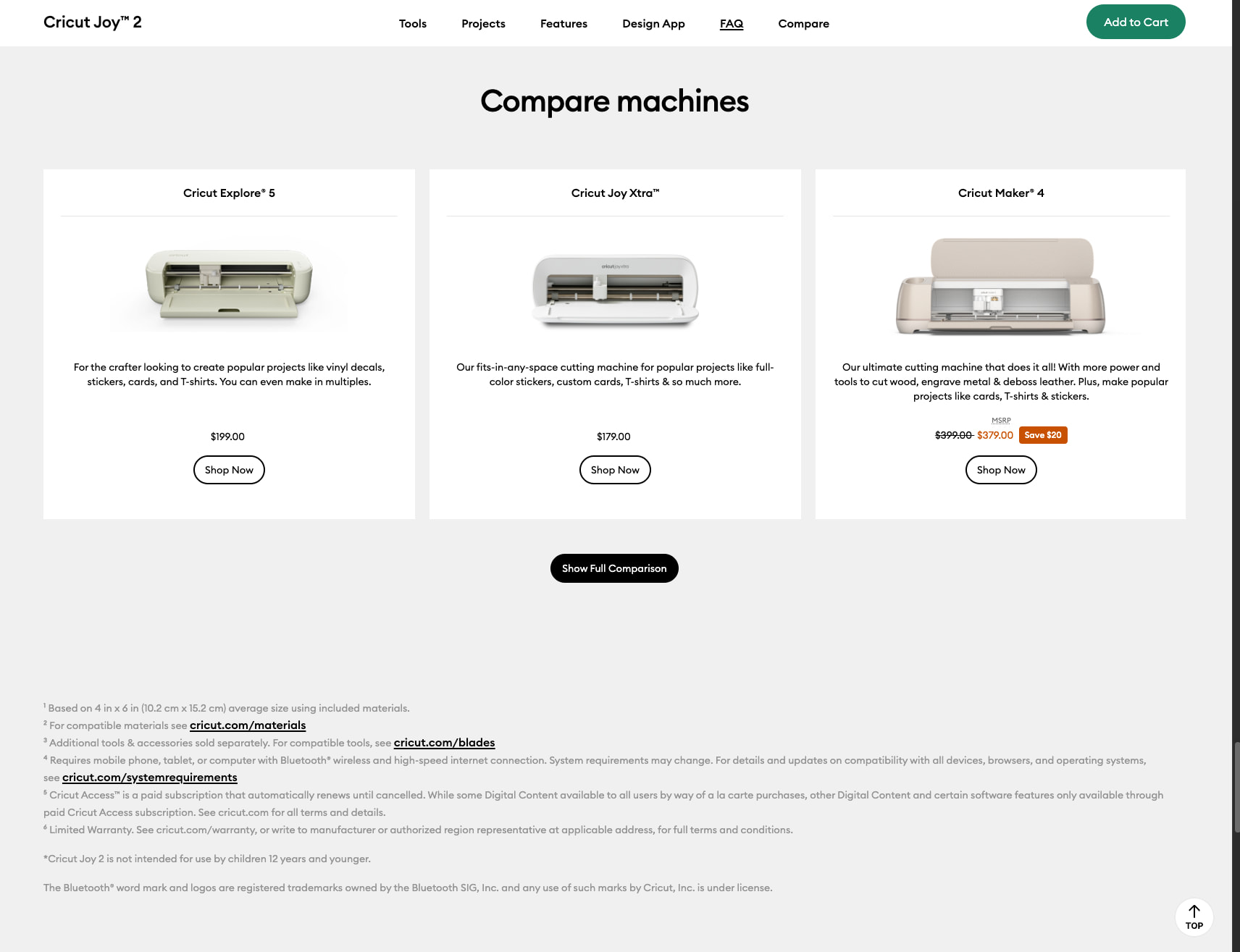 Cricut Joy™ 2 Ultimate Plus Bundle + Cricut Access™ Subscription | Cricut Shop captured website design