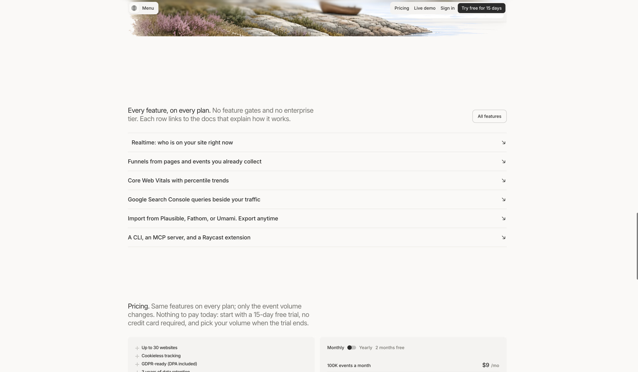 Kobbe: Web analytics that respect your visitors captured website design