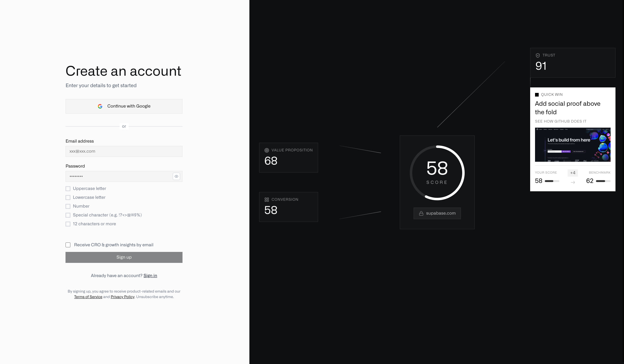 Web Anatomy captured website design