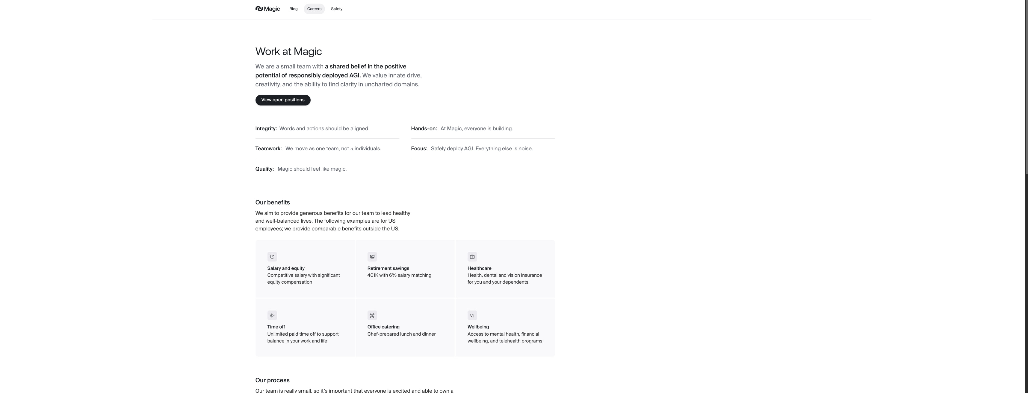 Careers — Magic captured website design