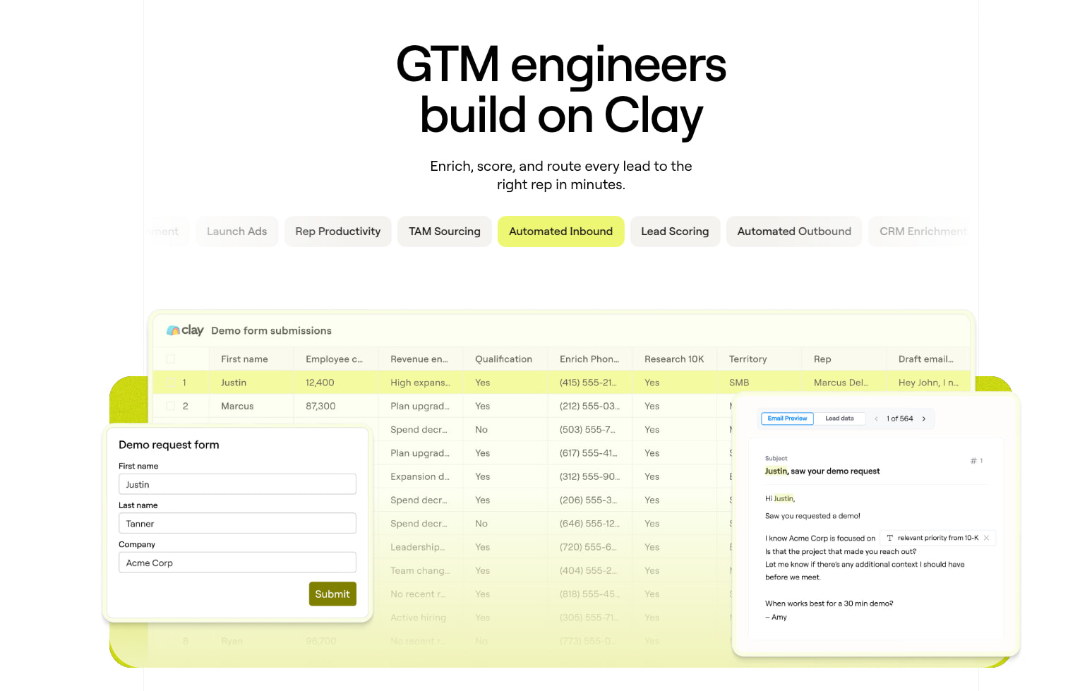Clay | Build systems to grow revenue captured website design