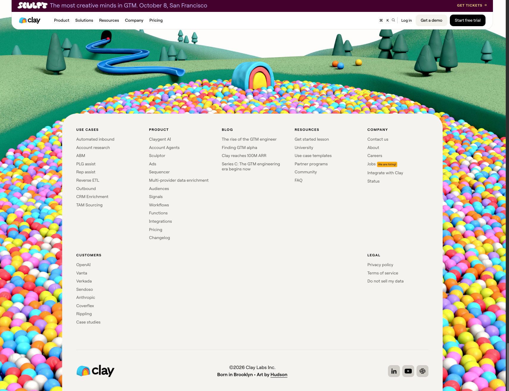 Clay | Build systems to grow revenue captured website design