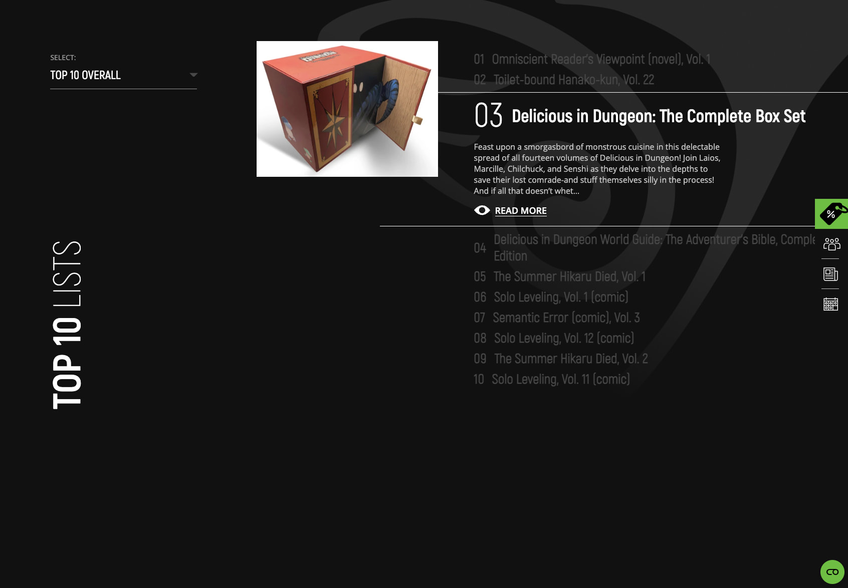 Manga, Comics & Graphic Novels | Yen Press captured website design