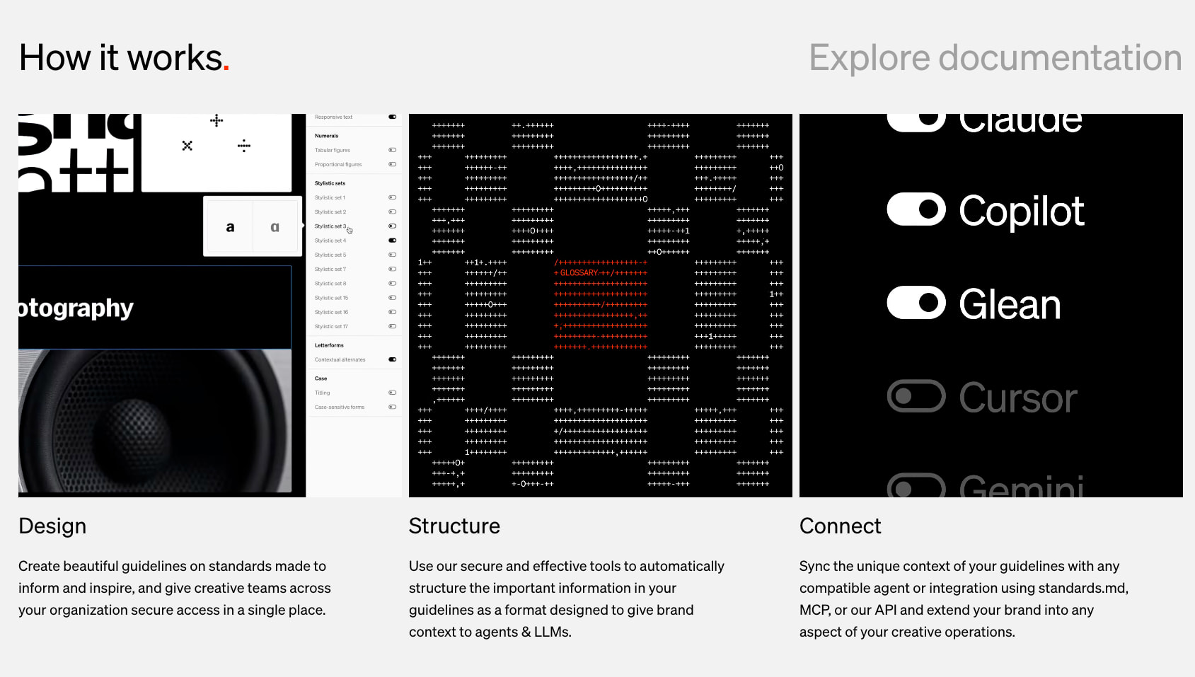 AI — Standards captured website design