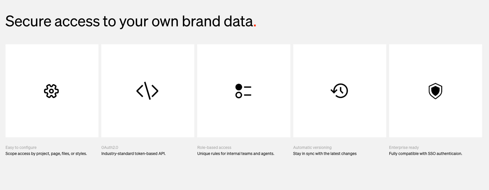 AI — Standards captured website design