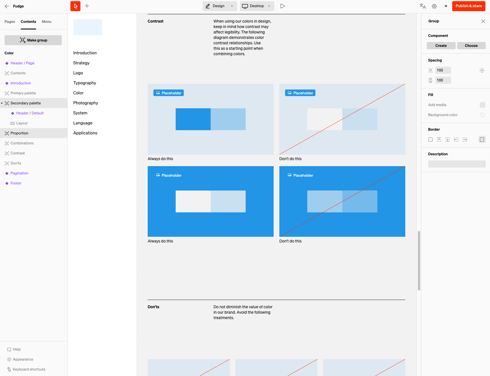 Standards - Fudge captured website design