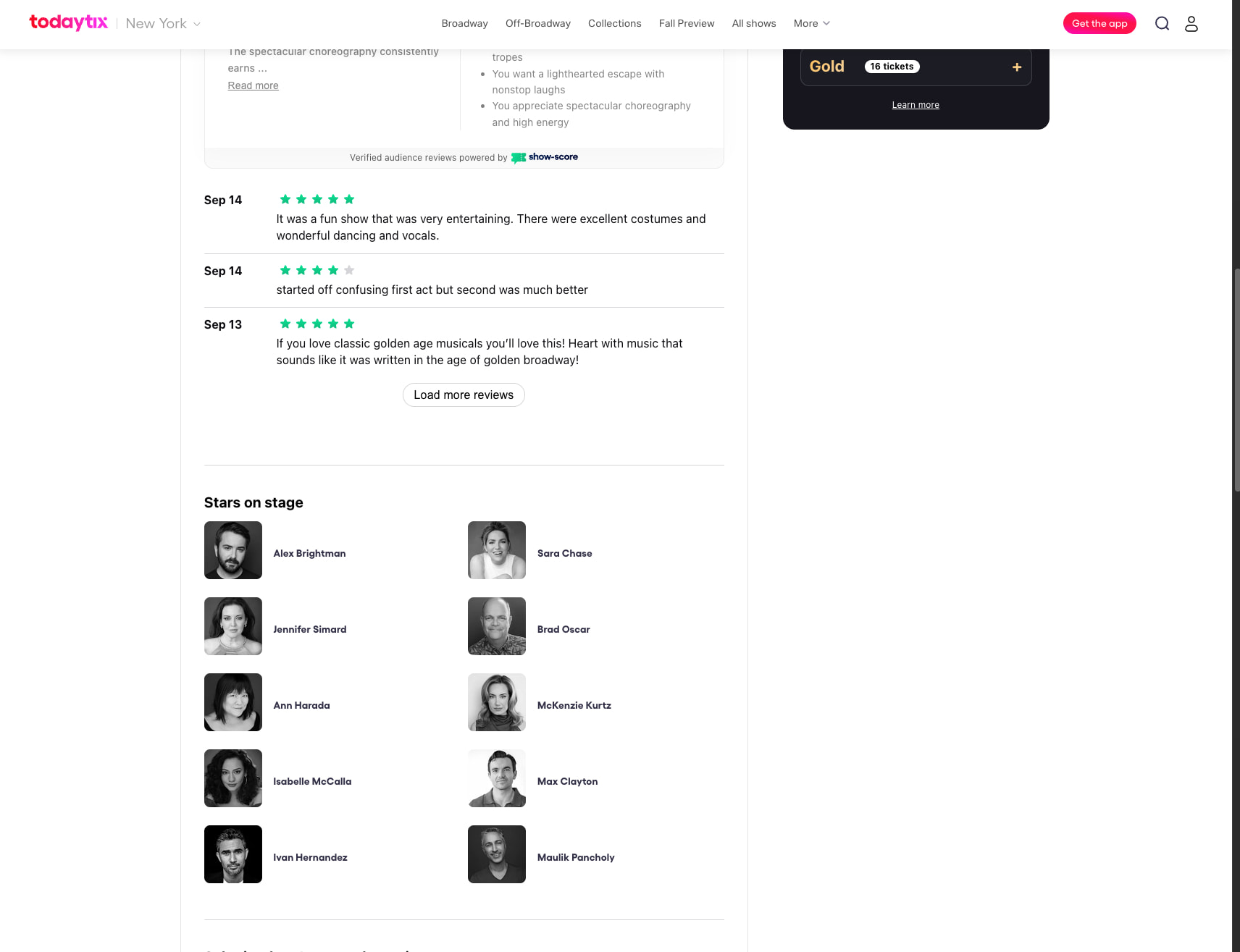 Schmigadoon! tickets | New York | TodayTix captured website design