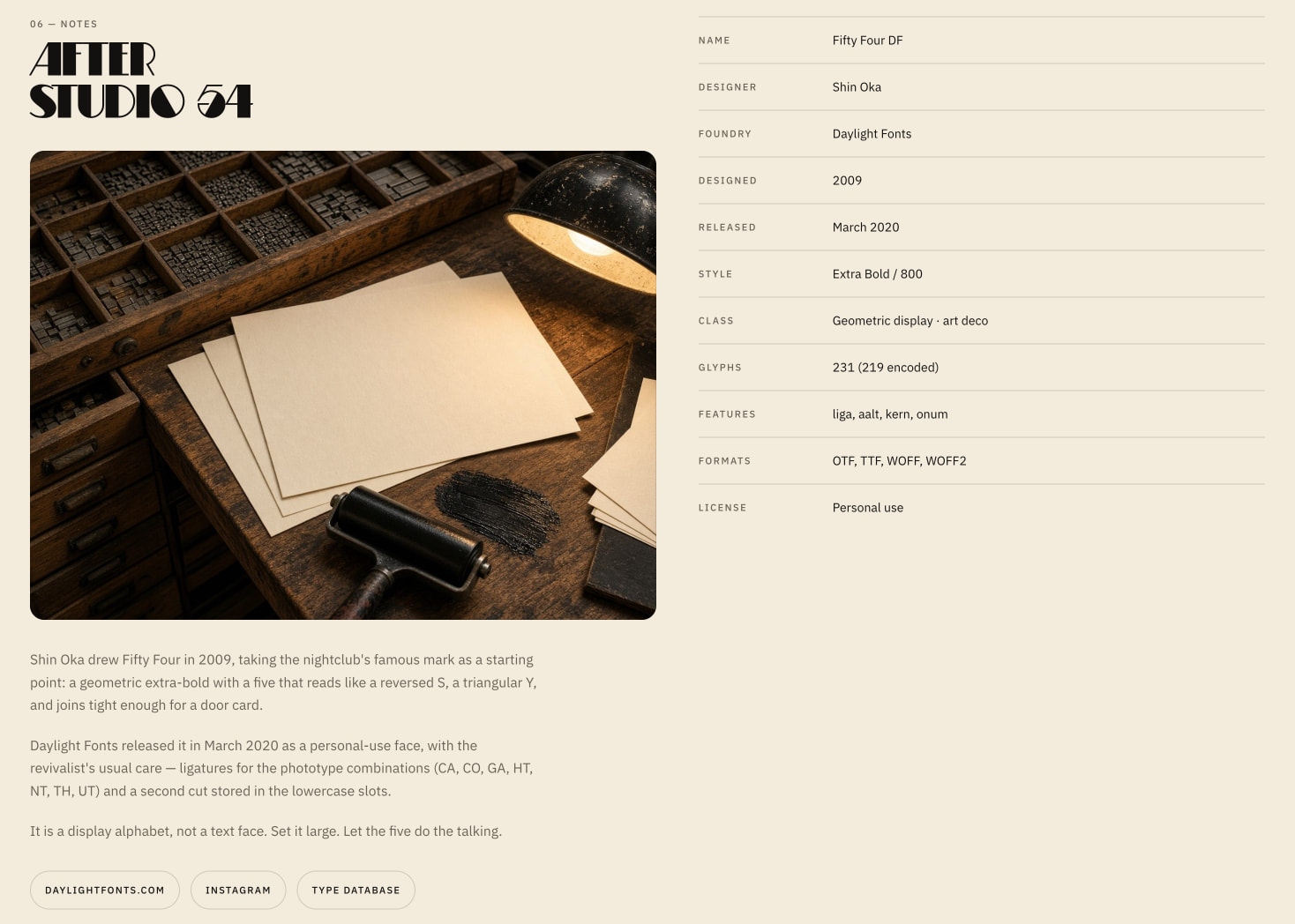 Fifty Four DF captured website design