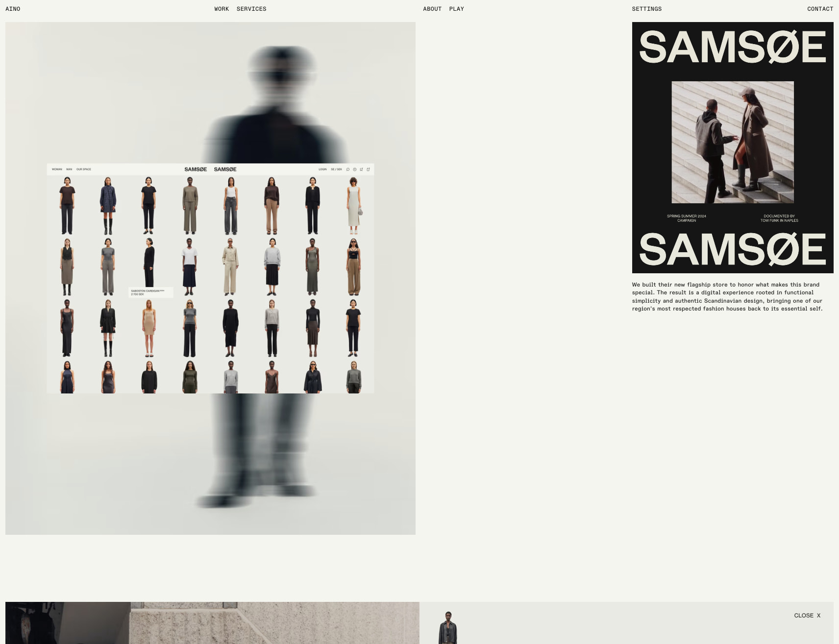 Samsøe Samsøe — Aino captured website design