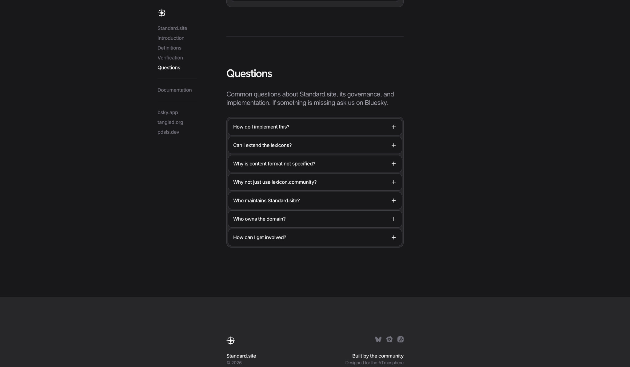Standard.site - One schema. Every platform. captured website design