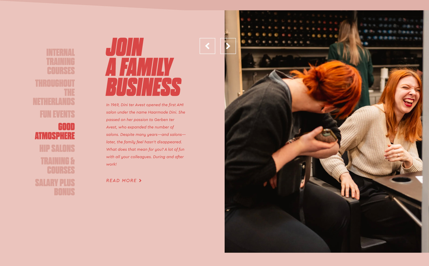 AMI Kappers - Will you join our team? - JoinAMI captured website design