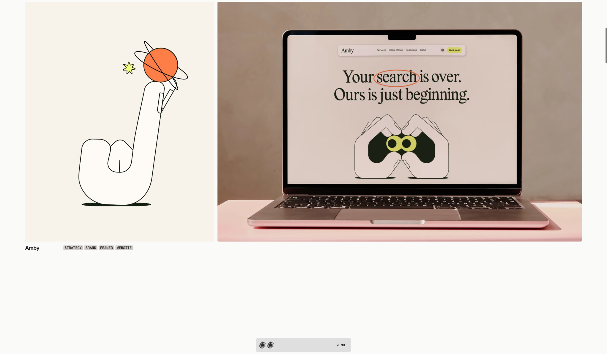 Duties – Brand & Framer Studio, Oslo captured website design