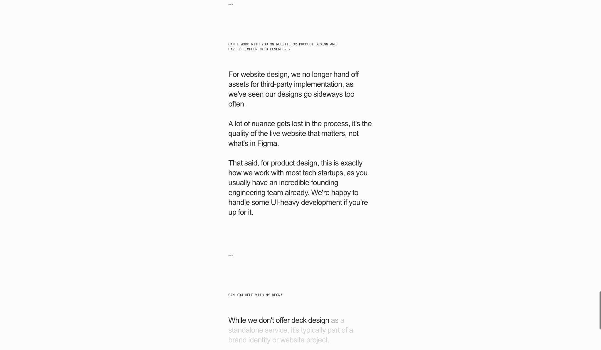 Altalogy | Design and Engineering Studio for Startups captured website design
