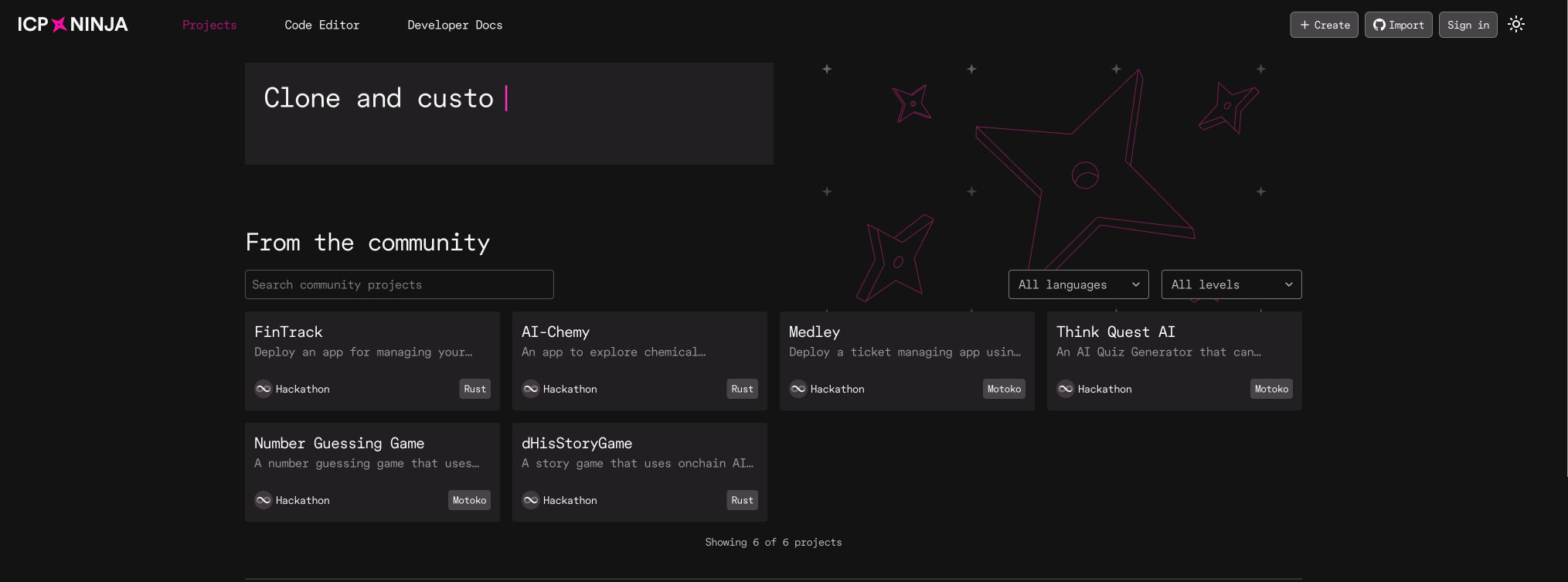 Captured design matching icp.ninja captured website design