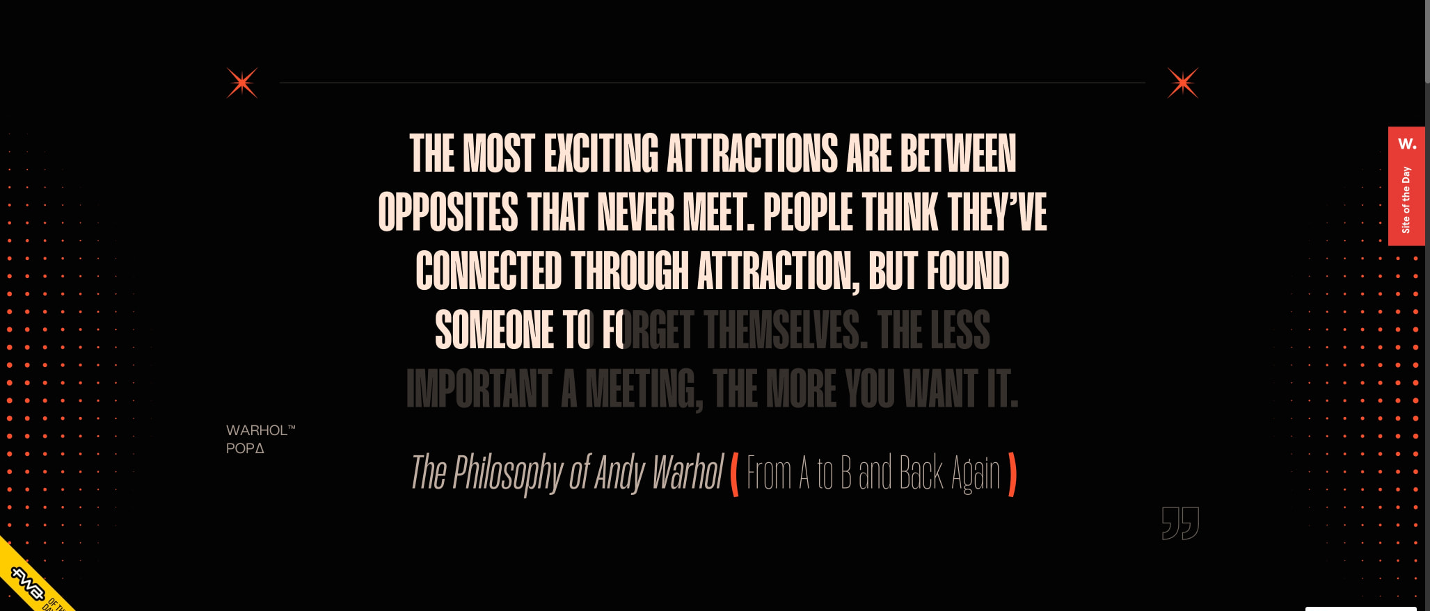 WarholArts © captured website design