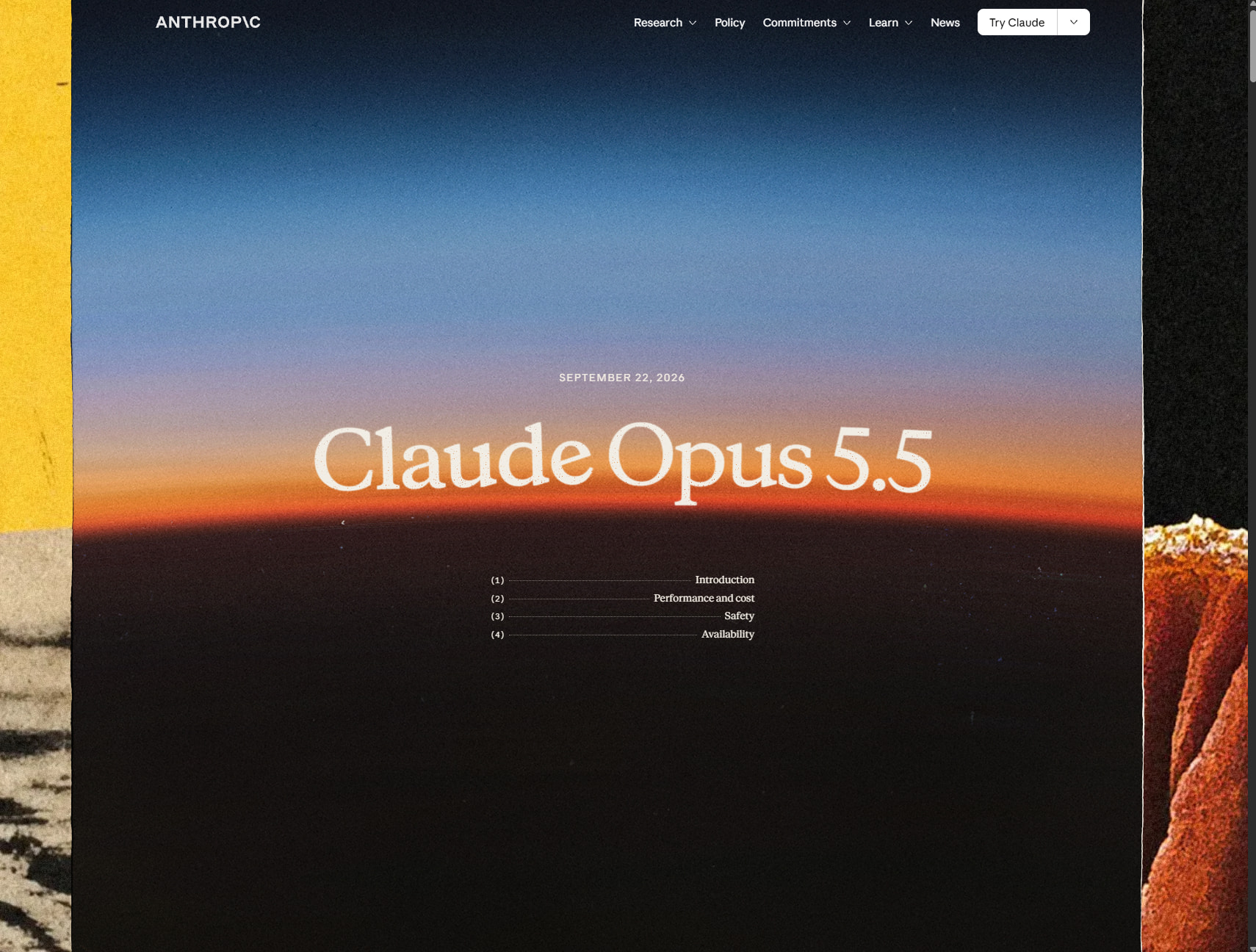 Introducing Claude Opus 5.5 \ Anthropic captured website design