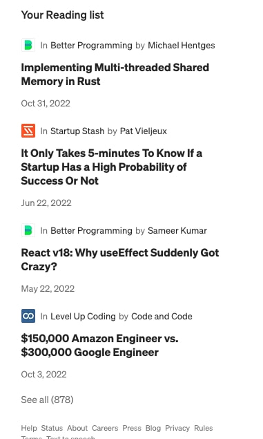 Medium captured website design