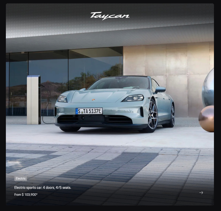 Porsche United States | Official Website captured website design
